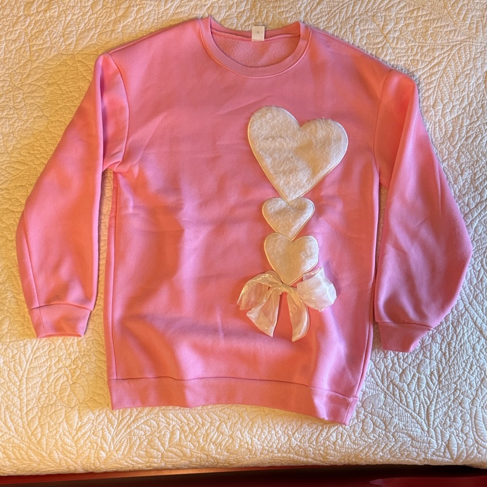 SHEIN Pink Crewneck Top